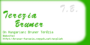terezia bruner business card